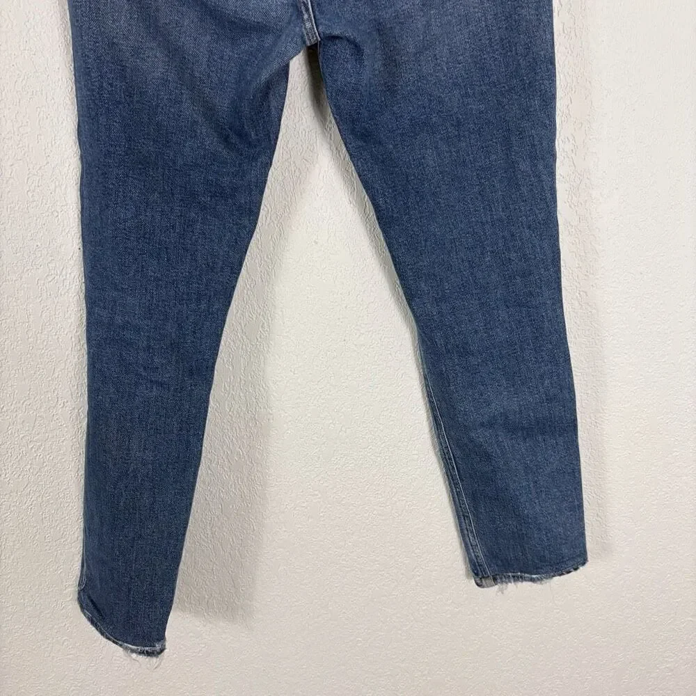Agolde High Waisted Skinny Ankle Jeans Hidden‎ Button Fly Size 27